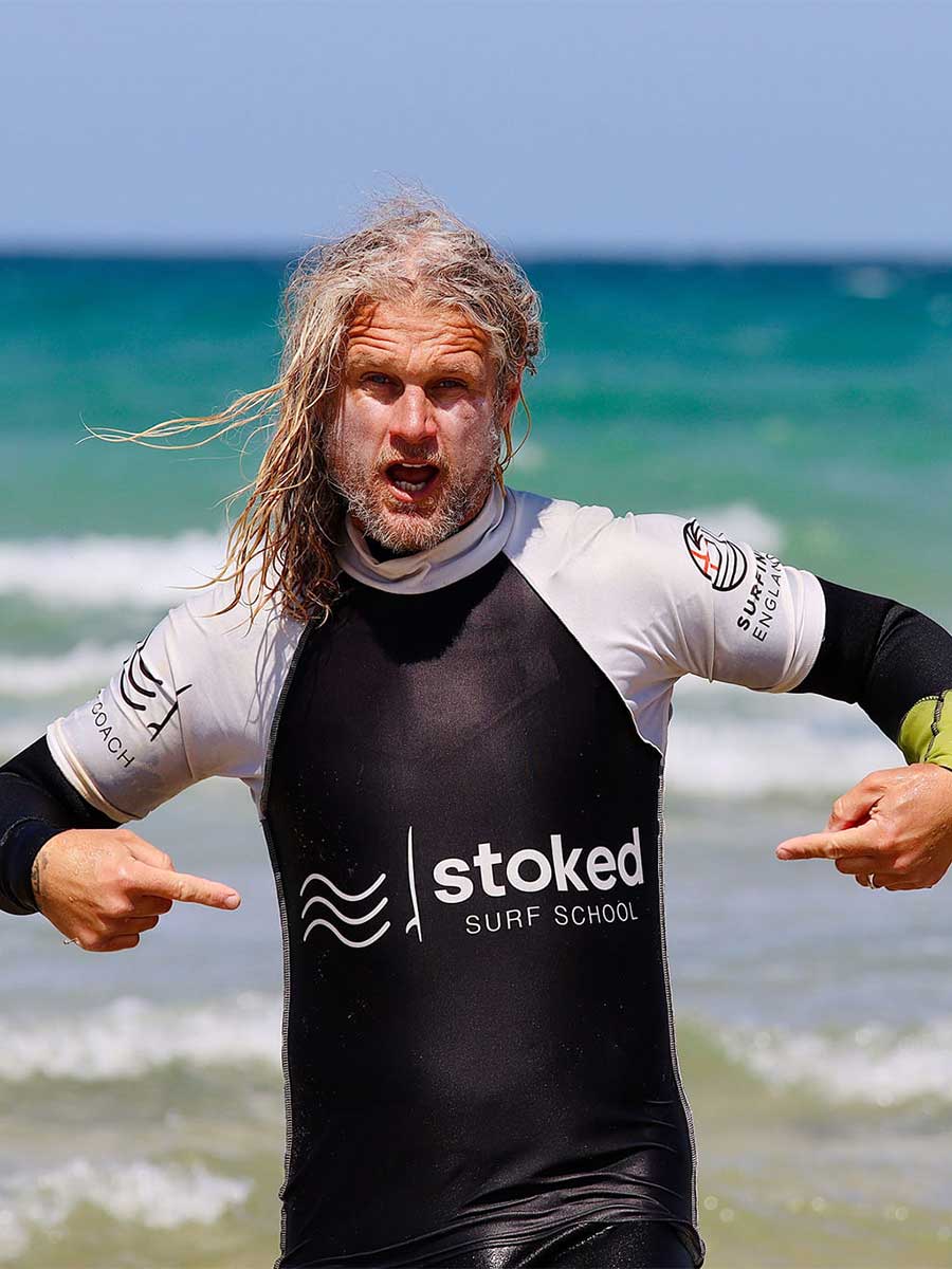 Julian Price, head surf coach at Stoked Surf School