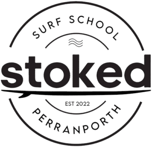 Stoked Surf School's logo