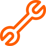 An orange spanner