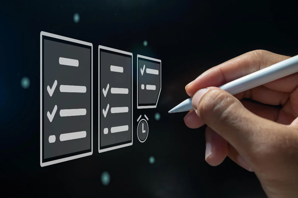 A representation of a screen with website features your customers expect from a business website